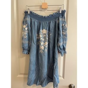 Zara off the shoulder dress